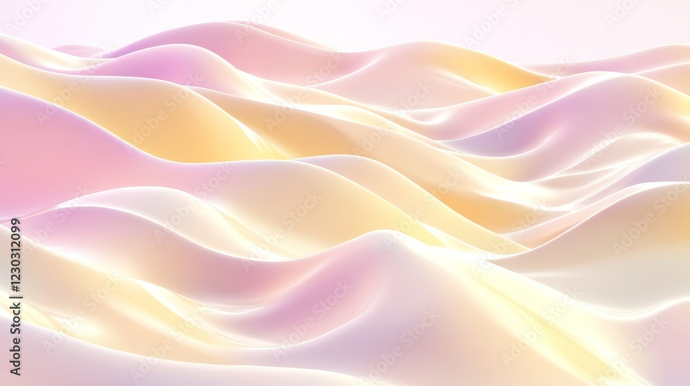 Fototapeta premium Abstract Pastel Waves Graphic Design Background