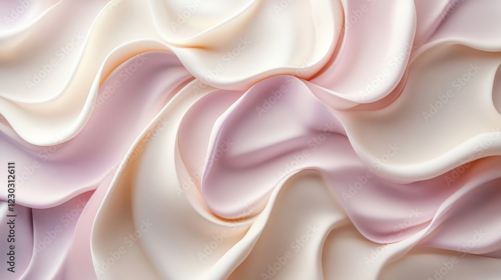 Abstract Swirls of Pink and White Cream Texture Abstract Swirls of Pink and White Cream Texture