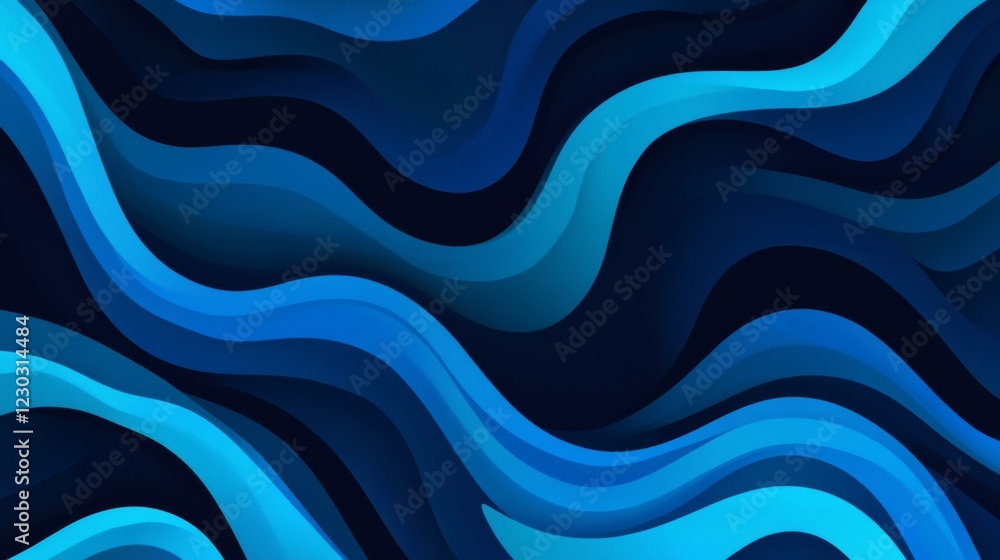 Dynamic Blue Wave Abstract Background Design Dynamic Blue Wave Abstract Background Design