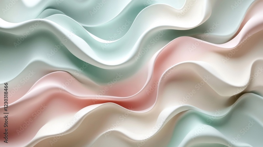 Pastel Cream Waves Abstract Background Texture Pastel Cream Waves Abstract Background Texture