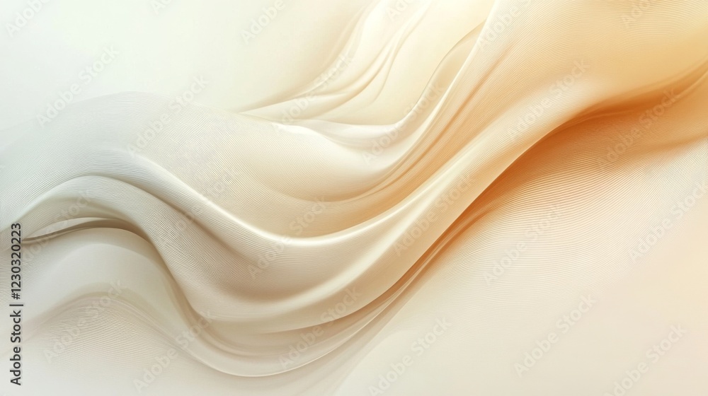 Obraz premium Elegant Abstract Design with Flowing Curves and Soft Colors