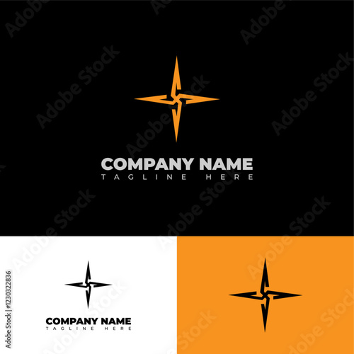 Fotografi Compass rose or windrose / rose of the winds flat icon for apps and websites