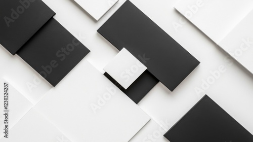 Abstract Black and White Geometric Design for Business