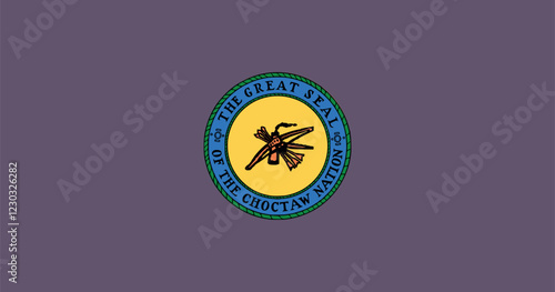 Choctaw  Flag Vector Illustration Premium Quality