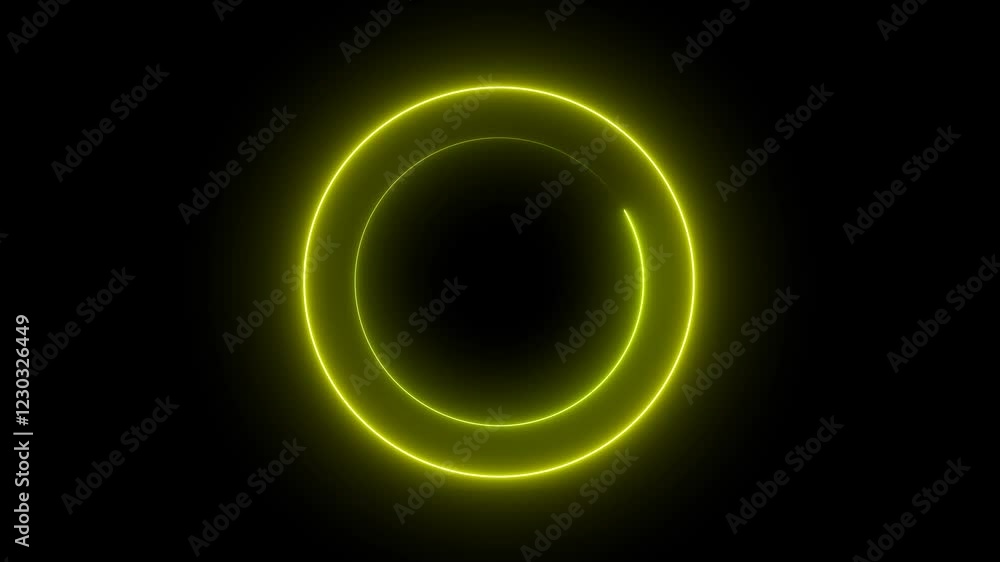 Glowing neon looped circle hospital icons animated Glowing neon looped circle hospital icons animated