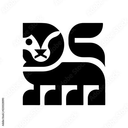 MobileRoyal heraldic lions. Black silhouette of rampant lion and griffins for logo or coat of arms. Premium wild animal crest symbols.	
