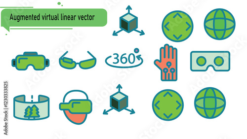 Augmented virtual linear vector