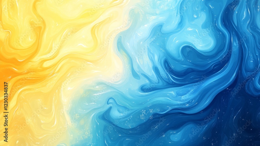 Stunning Abstract Art Design with Vibrant Yellow and Blue Colors Stunning Abstract Art Design with Vibrant Yellow and Blue Colors