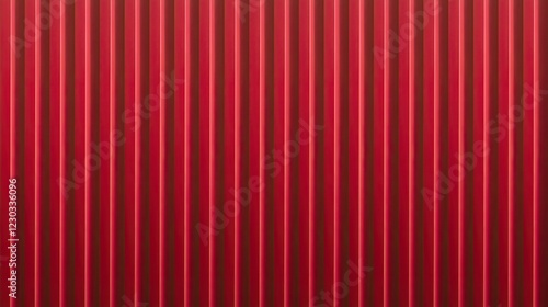 Red corrugated metal sheet texture background