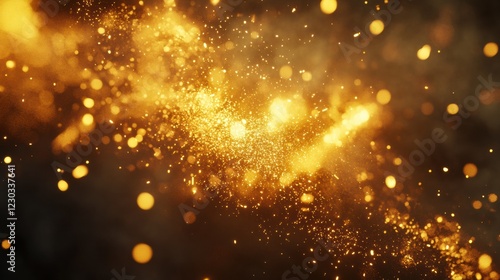 Dynamic Explosion of Shimmering Powders Scattering