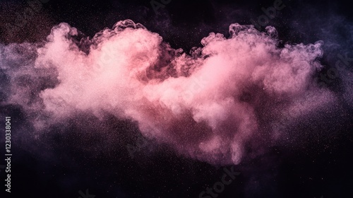 Dynamic Motion of Brushes Scattering Glitter Clouds