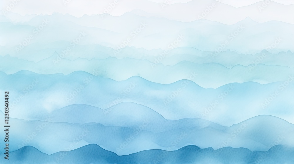 A serene gradient of blue hues, evoking a sense of calmness and tranquility with soft, wavy layers resembling gentle ocean waves or distant mountains. A serene gradient of blue hues, evoking a sense of calmness and tranquility with soft, wavy layers resembling gentle ocean waves or distant mountains.