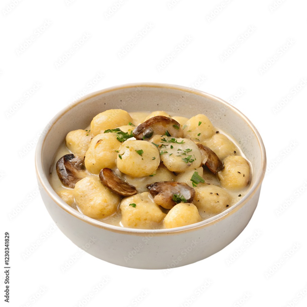 Bowl with mushroom risotto Bowl with mushroom risotto