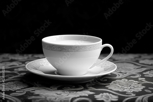 White Teacup And Saucer