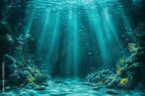 Blue Rays Background