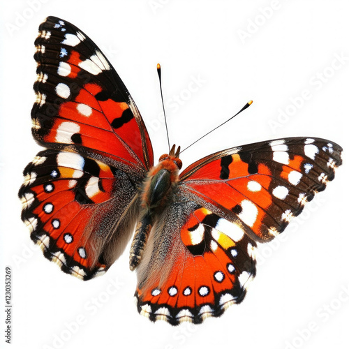 Red Butterfly Isolated