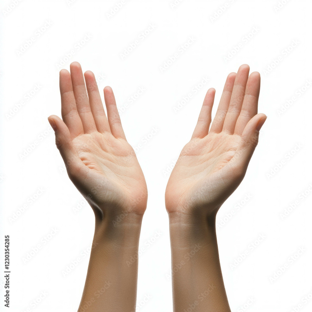 Two Hands Holding Isolated Two Hands Holding Isolated