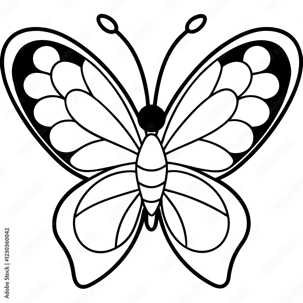 Heart Wings Butterfly Outline Art Heart Wings Butterfly Outline Art