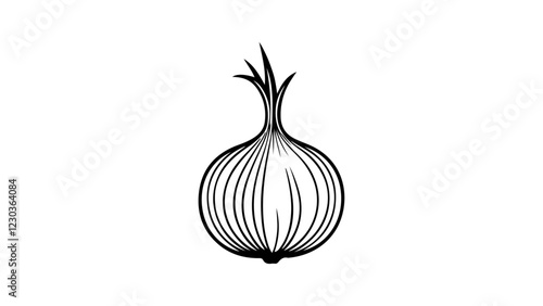 onion isolated on white, very simple shape of a onion vector illustration, very simple shape of a onion, simple onion vector illustration