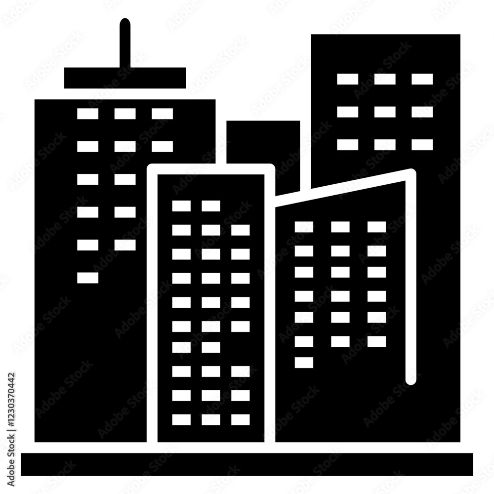 Obraz premium Urban Skyline Icon For Design Elements