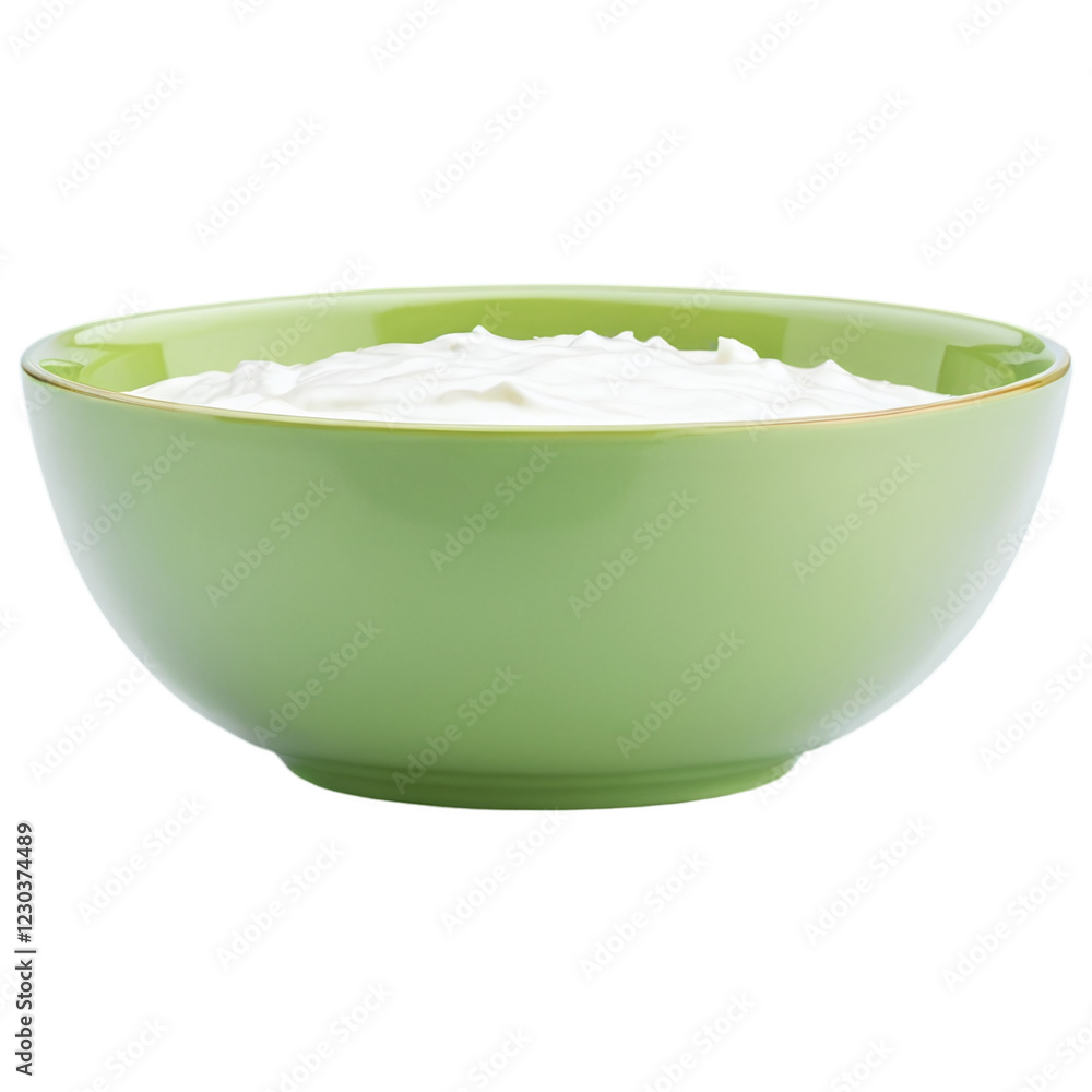 bowl of sour cream isolated on transparent background bowl of sour cream isolated on transparent background
