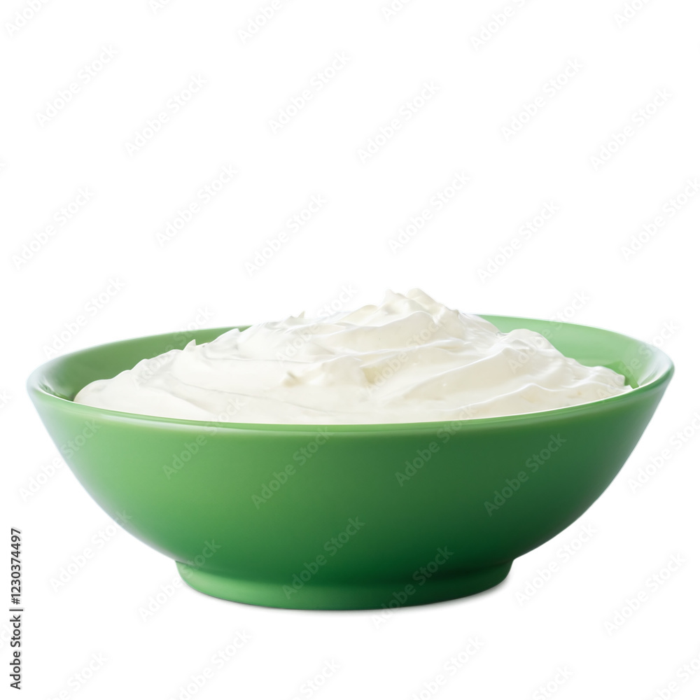 bowl of sour cream isolated on transparent background bowl of sour cream isolated on transparent background
