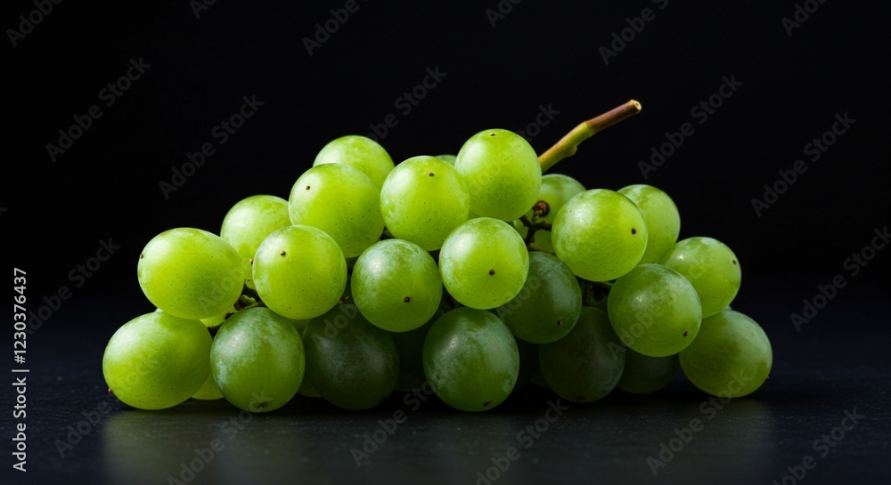 Fresh Green Grapes Bunch Juicy Fruit Healthy Food Fresh Green Grapes Bunch Juicy Fruit Healthy Food