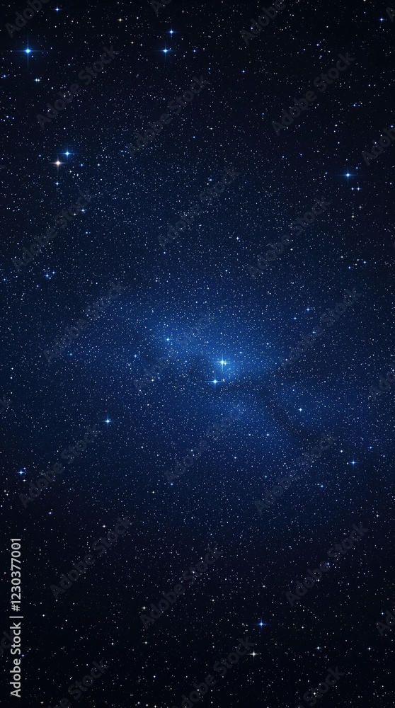 Obraz premium Sparkling stars and constellations in a starry night sky, space, universe