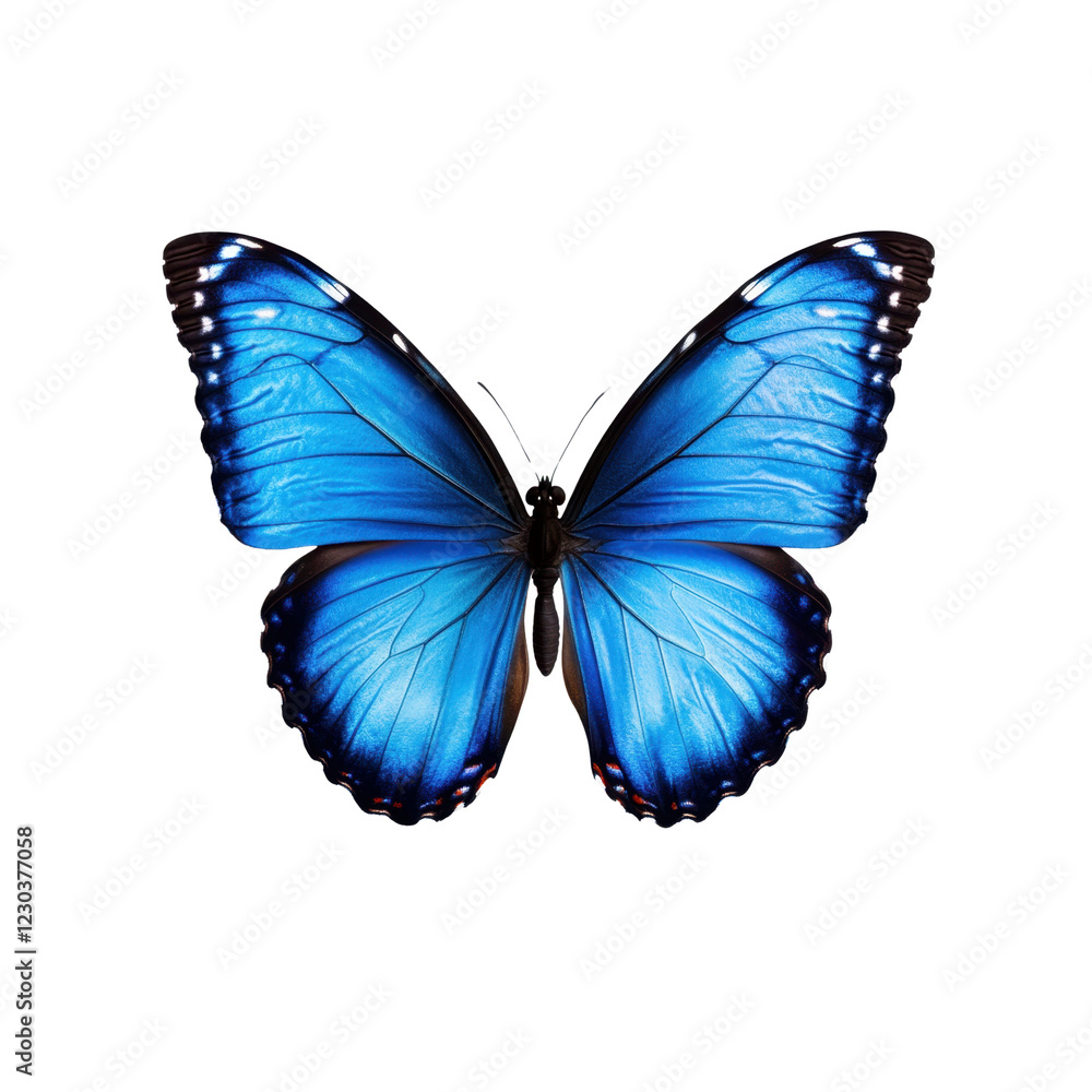 Blue butterfly isolated on transparent background Blue butterfly isolated on transparent background