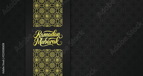 Elegant luxury Ramadan greeting card.