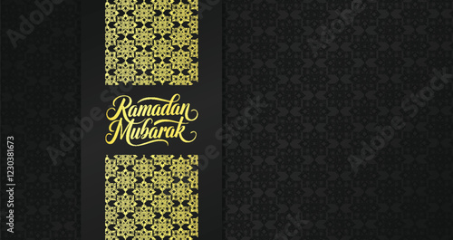 Elegant luxury Ramadan greeting card.