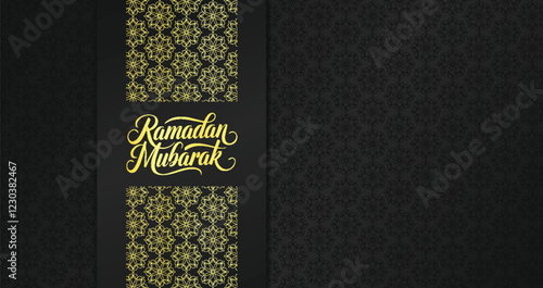 Elegant luxury Ramadan greeting card.