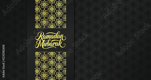 Elegant luxury Ramadan greeting card.