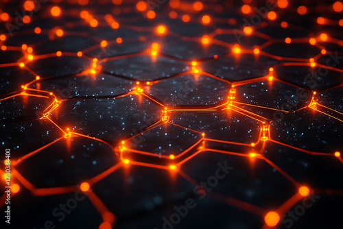 An abstract digital background representing charity and selfless giving, featuring glowing hands offering light or energy.