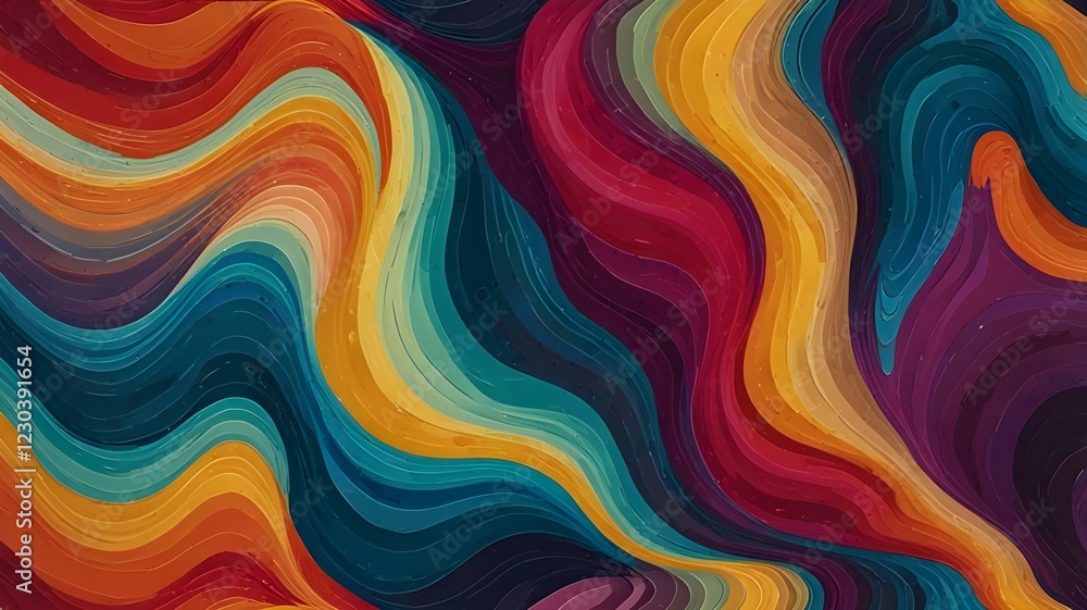 vivid hues that flow together in a way that resembles waves. vivid hues that flow together in a way that resembles waves.