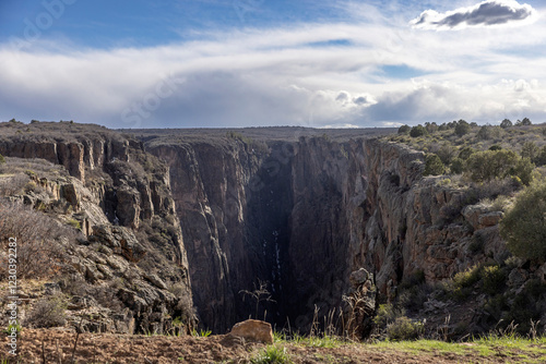 Obraz na płótnie Beautiful landscape view of Black Canyon of the Gunnison National Park in Colorado. w salonie