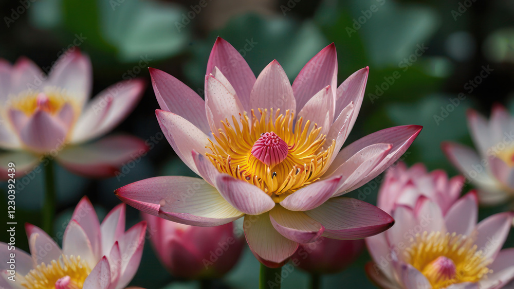 Beautiful Thai Lotus that has been appreciated Beautiful Thai Lotus that has been appreciated