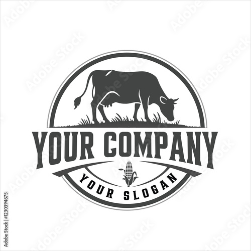 Dairy cow and calf vector
