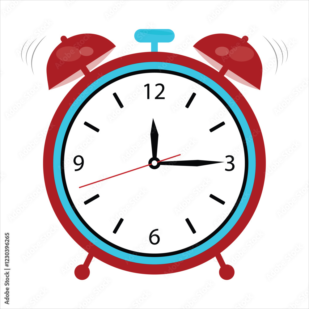  alarm clock vector illustration, can use for creative projects.
