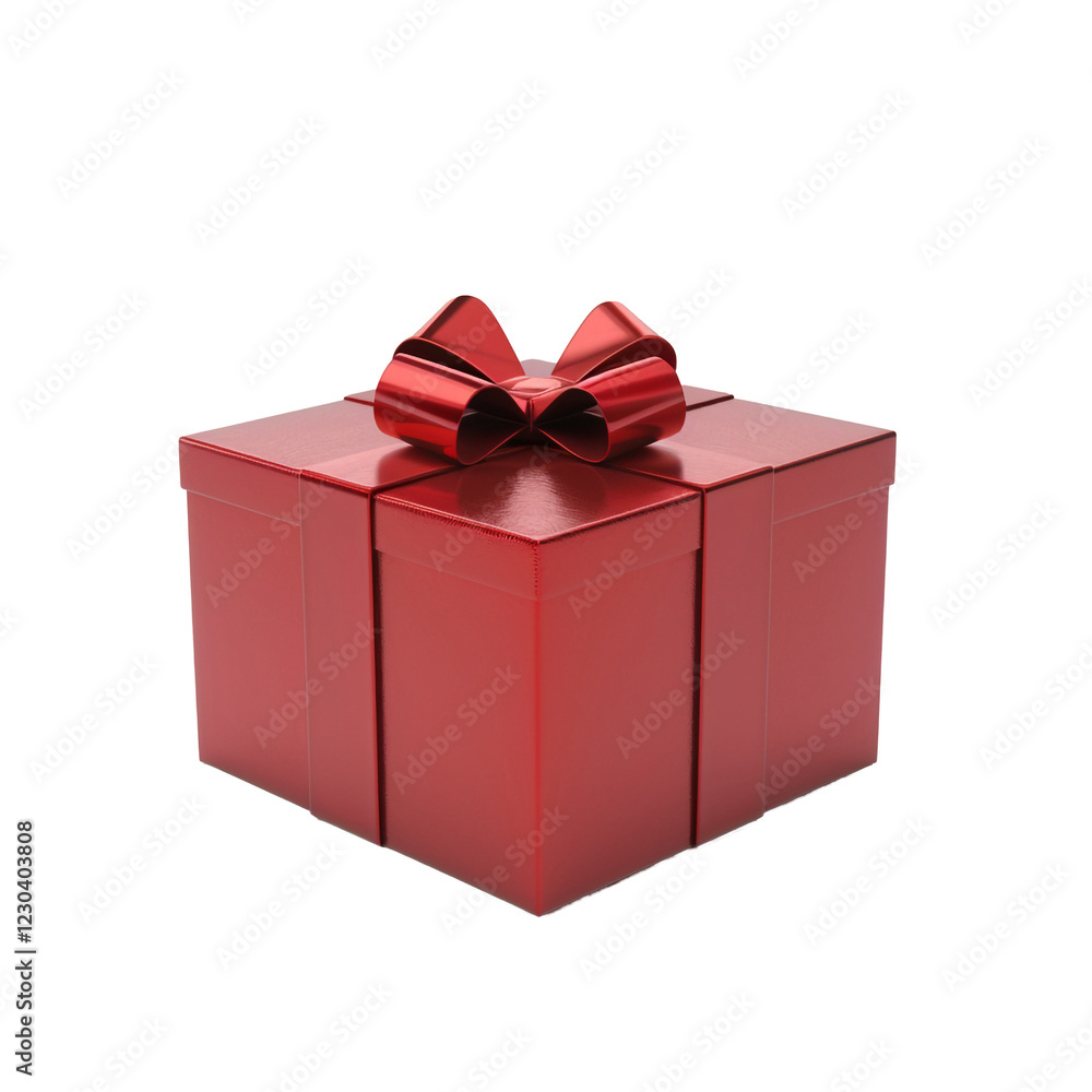 Obraz premium Red Gift Box with Bow