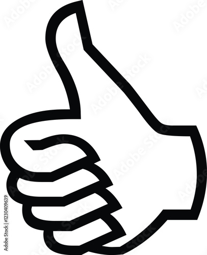  Hand and two fingers, five finger, like hand, dislike hand