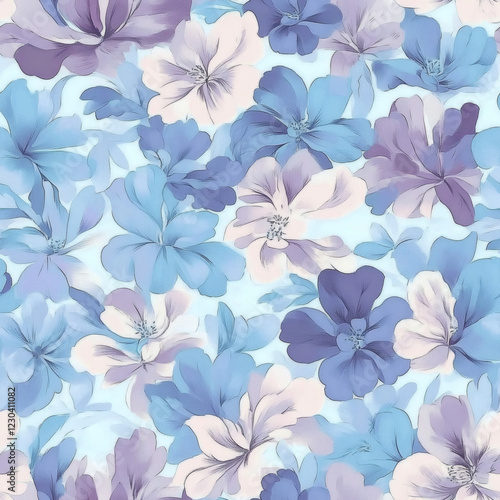 Watercolor Lilac Flowers - Tranquil Tile Design for Calming Living Spaces
