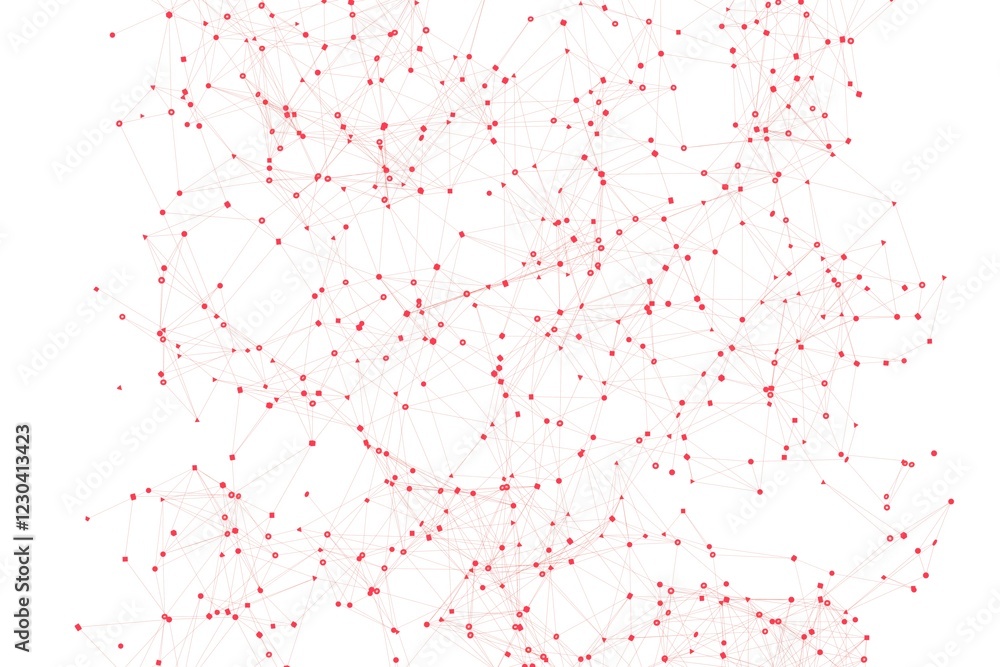 3d render loop of abstract technology plexus connection dot on white background 3d render loop of abstract technology plexus connection dot on white background