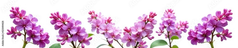 Lilac flowers isolated on a white background with a subtle texture, background, flowers Lilac flowers isolated on a white background with a subtle texture, background, flowers