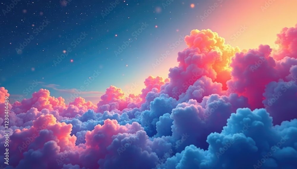 Liquid spectrum of colors with swirling clouds, peaceful, spectrum, cloud Liquid spectrum of colors with swirling clouds, peaceful, spectrum, cloud
