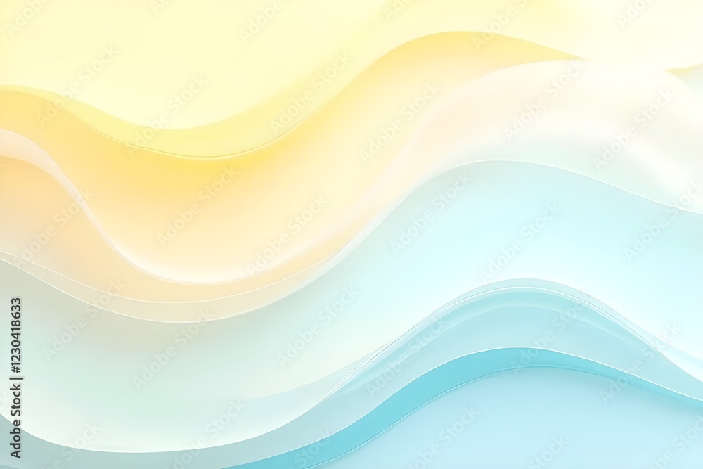 Fototapeta premium abstract blue and yelow waves