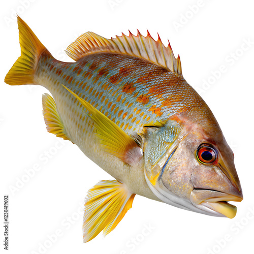 grunt fish isolated on white background