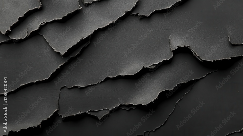 dramatic black paper texture with deep shadows and highlights abstract composition with organic wrinkles and worn edges dramatic black paper texture with deep shadows and highlights abstract composition with organic wrinkles and worn edges