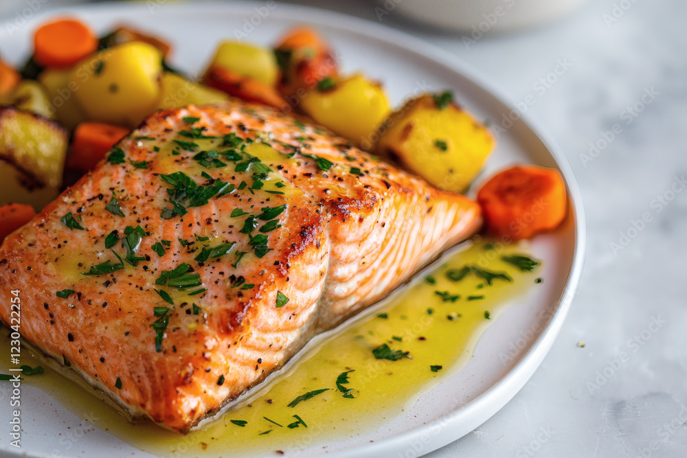 Seared Salmon Fillet with Crispy Golden Crust: A Gourmet Delight Seared Salmon Fillet with Crispy Golden Crust: A Gourmet Delight