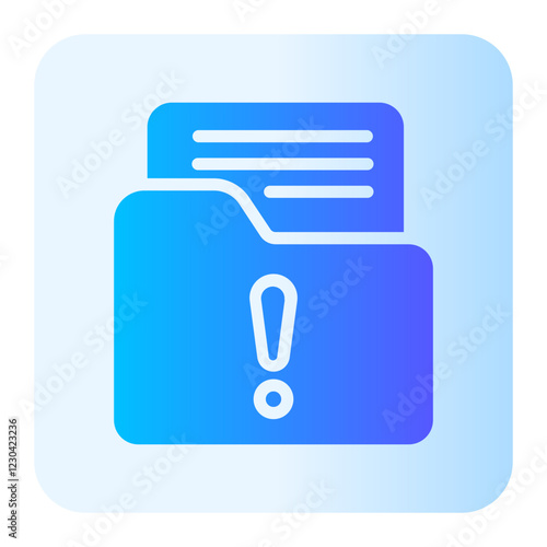 warning gradient icon